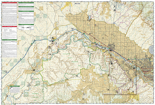 detail Colorado Nat. Monument národní park (Colorado) turistická mapa GPS komp. NGS