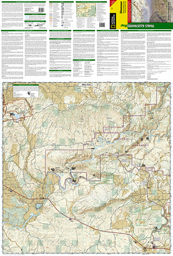 detail Dinosaur Nat. Monument národní park (Colorado) turistická mapa GPS komp. NGS