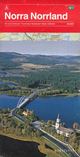 detail Švédsko - Laponsko 1:400t mapa NORSTEDTS