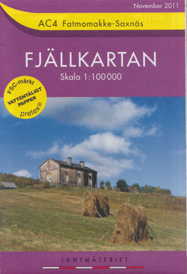 detail Fatmomakke, Saxnäs AC4 1:100t turistická mapa (Švédsko)