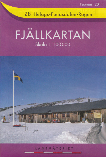 detail Helags, Funäsdalen, Rogen Z8 1.100t turistická mapa (Švédsko)