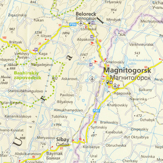 detail Rusko - od Uralu k Bajkalu 1:2m mapa RKH