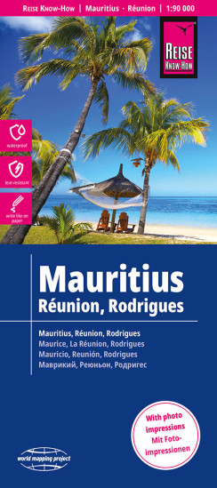 detail Mauricius, Réunion 1:90.000 mapa RKH