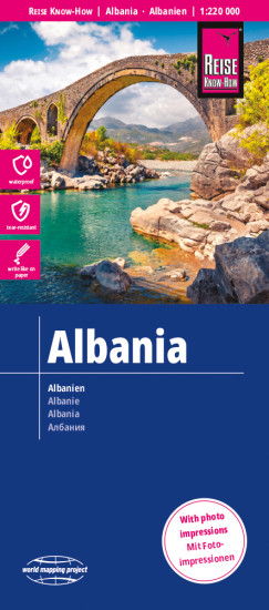 detail Albánie 1:220.000 mapa RKH