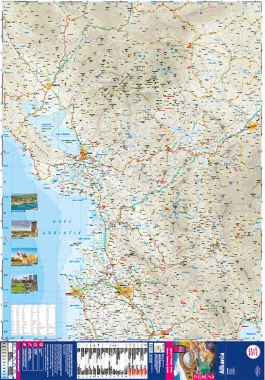 detail Albánie 1:220.000 mapa RKH