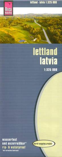 detail Lotyšsko (Latvia) 1:325.000 mapa RKH