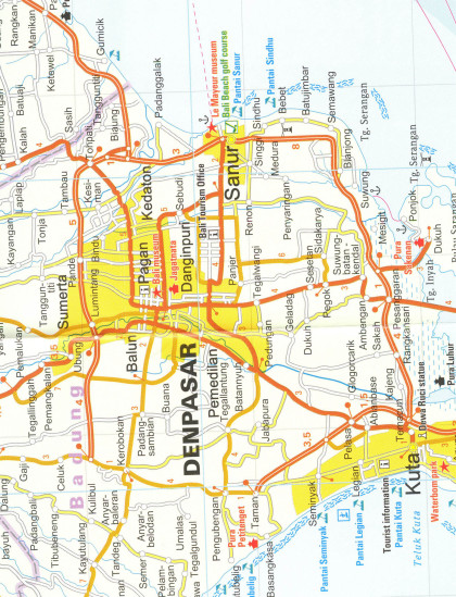 detail Bali & Lombok 1:150t mapa RKH
