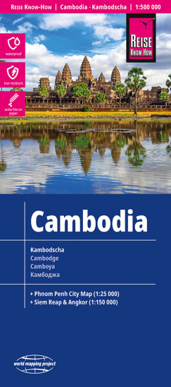 detail Kambodža (Cambodia) 1:500.000 mapa RKH