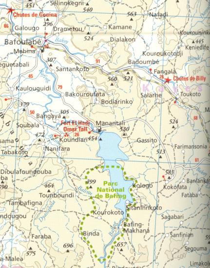 detail Západní Afrika (West Africa) země Sahelu 1:2,2m mapa RKH