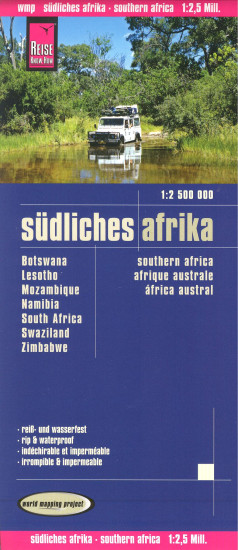 detail Jižní Afrika - region (Southern Africa) 1:2,5m mapa RKH