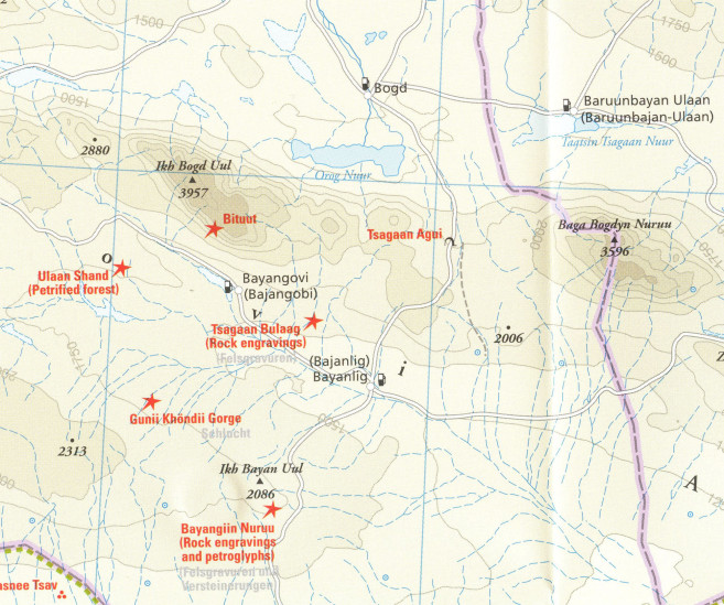 detail Mongolsko (Mongolia) 1:1.600.000 mapa RKH