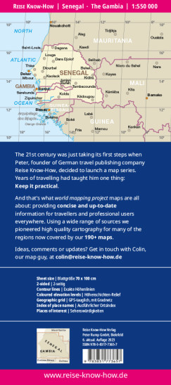 detail Senegal & Gambie 1:550t mapa RKH