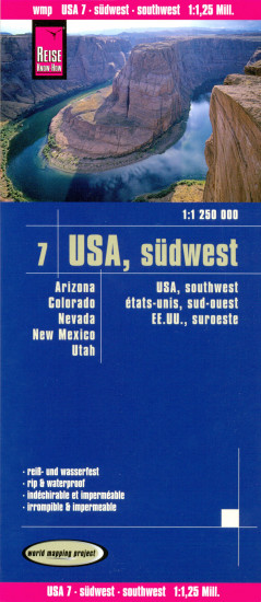 detail USA #7 Jihozápad (Southwest) 1:1,25m mapa RKH