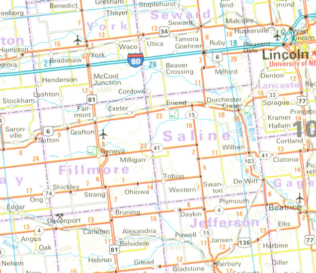 detail USA Sever (North) mapa 1:1,25m RKH