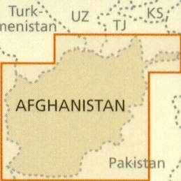 detail Afghanistan 1:1m mapa RKH