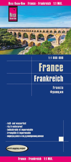 detail Francie (France) 1:1m mapa RKH