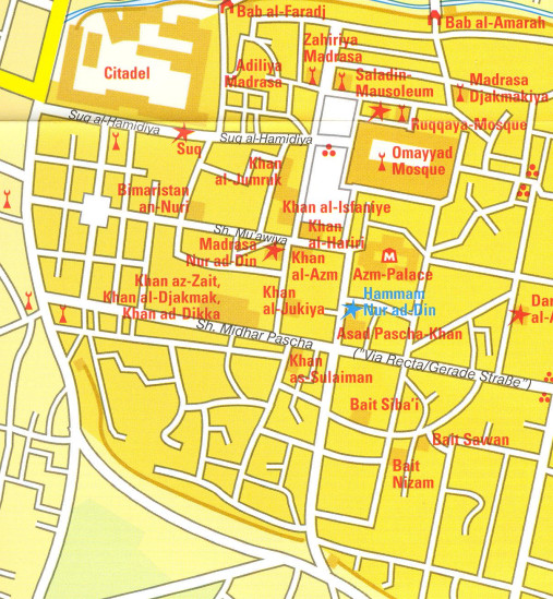detail Sýrie, Libanon (Syria & Lebanon) 1:600t mapa RKH