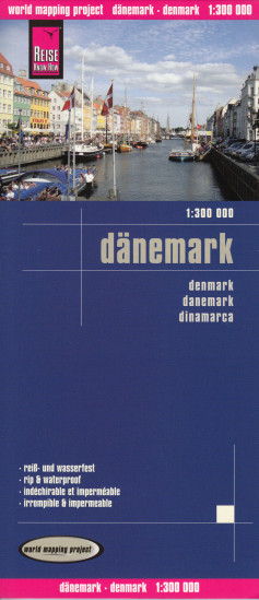 detail Dánsko (Denmark) 1:300t mapa RKH