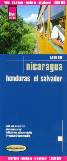 detail Nikaragua (Nicaragua), Honduras & El Salvador 1:650t mapa RKH