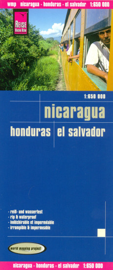 detail Nikaragua (Nicaragua), Honduras & El Salvador 1:650t mapa RKH