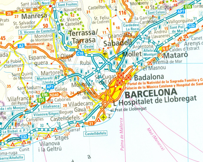 detail Portugalsko 1:350.000 mapa RKH