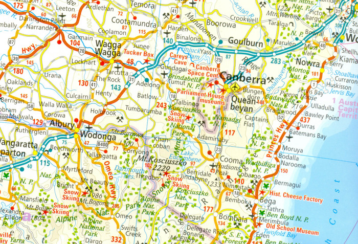 detail Austrálie (Australia) 1:4m mapa RKH