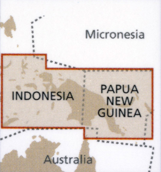 detail Papua - New Guinea 1:2m mapa RKH