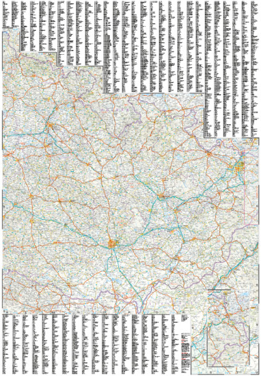 detail Czech Republic 1:350.000 mapa RKH