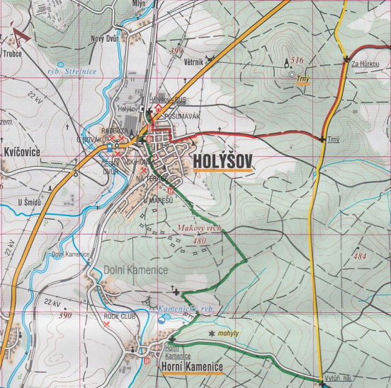 detail Plzeňsko Jih 1:50t turistická mapa (15) SC