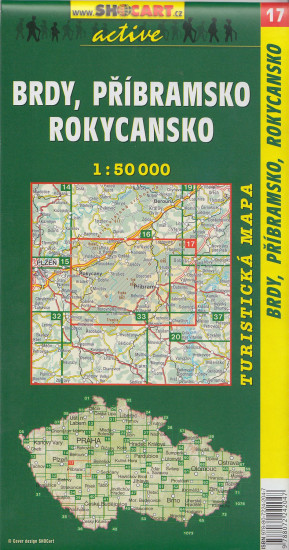 detail Brdy, Příbramsko, Rokycansko 1:50t turistická mapa (17) SC