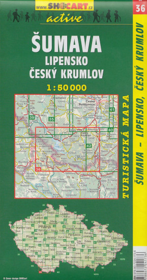 detail Šumava Lipensko 1:50t turistická mapa (36) SC