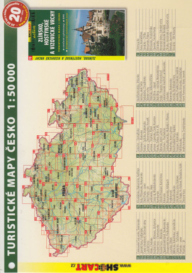 detail Posázáví Vlašimsko 1:40t turistická mapa (443) SC