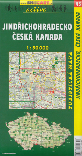 detail Jindřichohradecko, Česká kanada 1:50t turistická mapa (45)SC