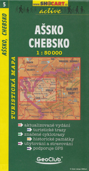 detail Ašsko, Chebsko 1:50t turistická mapa (5) SC