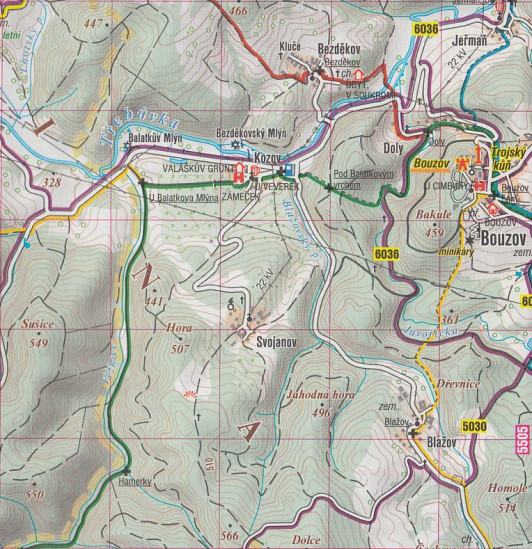 detail Svitavsko 1:50t turistická mapa (55) SC