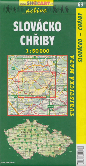 detail Slovácko,Chřiby 1:50t turistická mapa (63) SC