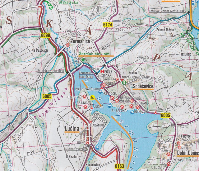 detail Ostravsko 1:50t turistická mapa (67) SC