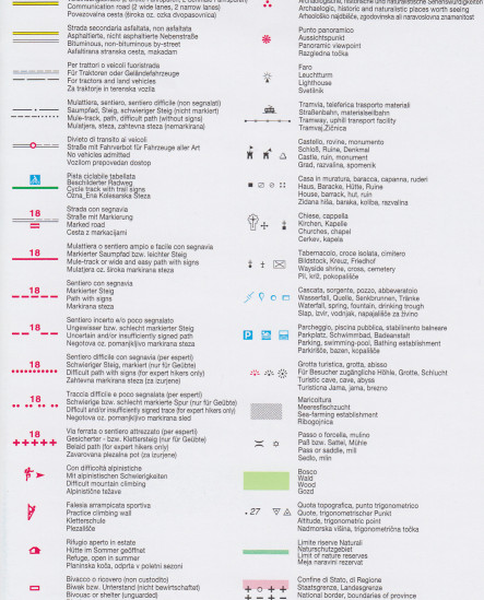 detail Vinschgau, Mals, Sesvenna, Val Venosta 1:25 000 turistická mapa TABACCO #44
