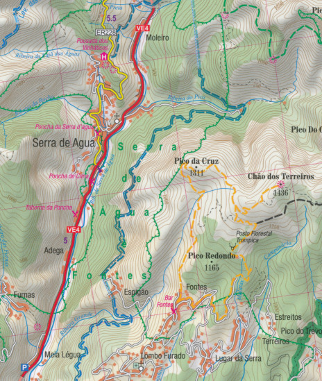 detail Madeira trekkingová mapa 1:50.000 TQ