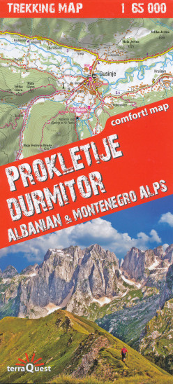 detail Prokletje, Durmitor 1:65.000 turistická mapa TQ