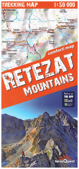 detail Retezat 1:50.000 turistická mapa TQ