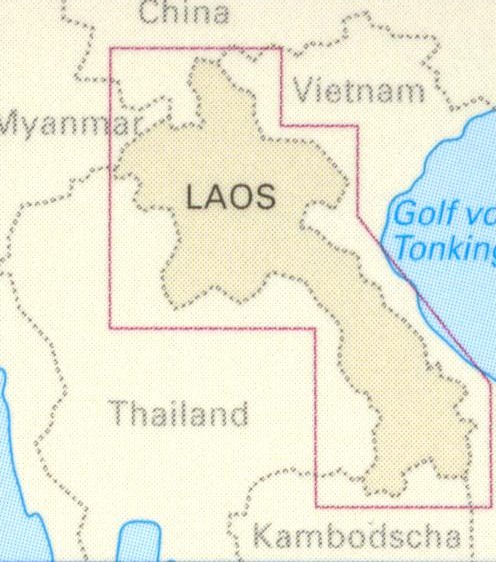 detail Laos 1:600.000 mapa RKH