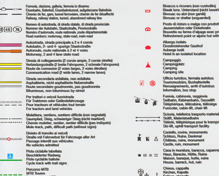 detail Adamello, Presanella 1:25 000 turistická mapa TABACCO #52