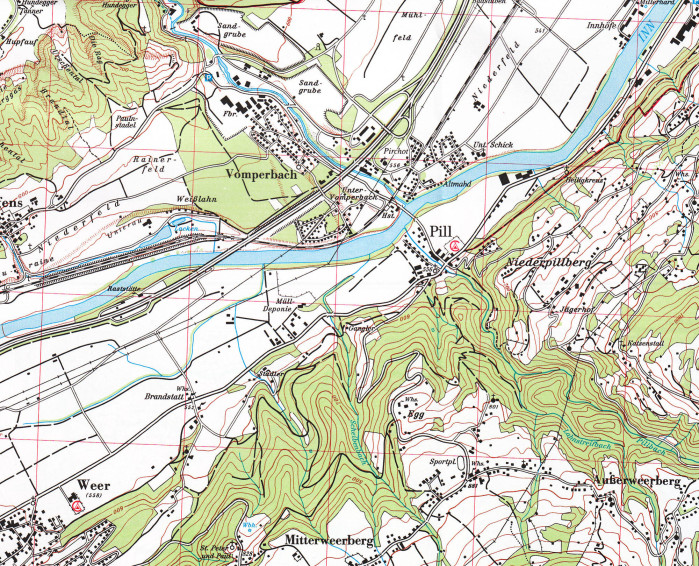 detail Karwendelgebirge Východ 1:25 000, turistická mapa, Alpenverein #5/3