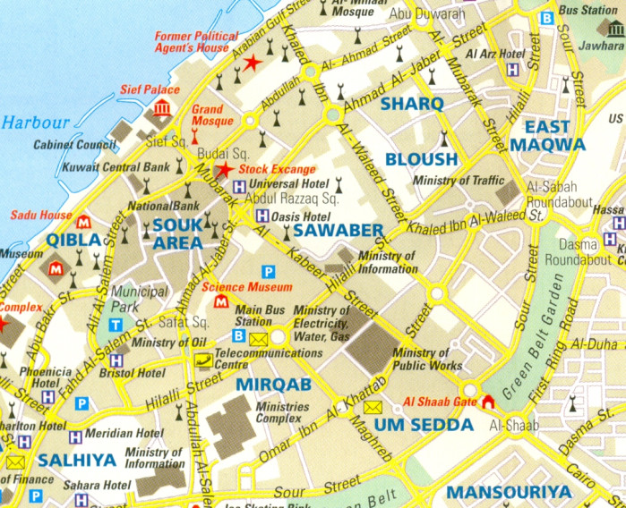 detail Irák, Kuvajt (Iraq, Kuwait) 1:850.000 mapa RKH