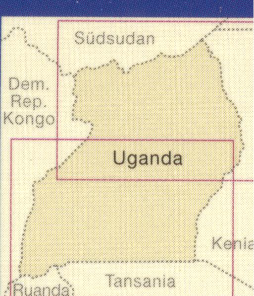 detail Uganda 1:600.000 mapa RKH
