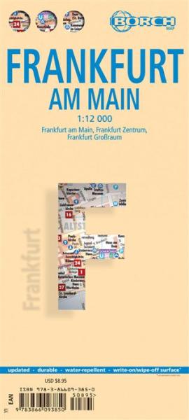 detail Frankfurt nad Mohanem 1:12t mapa Borch