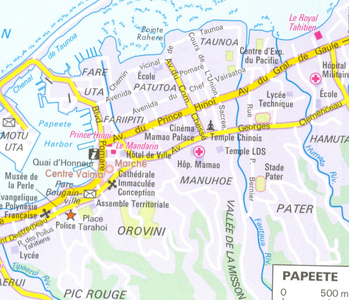 detail Jižní Pacifik (Sout Pacific Isl.) 1:13m mapa Nelles