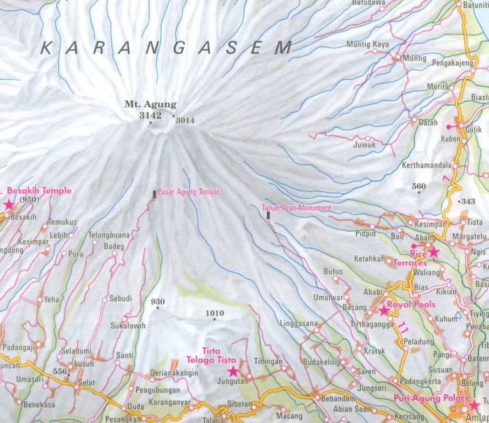 detail Bali & Lombok 1:180t mapa Nelles