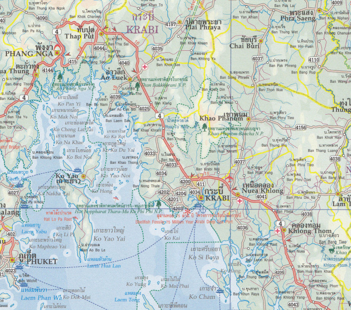 detail Thajsko jih & Phuket (South Thailand & Phuket) 1:750t ITM